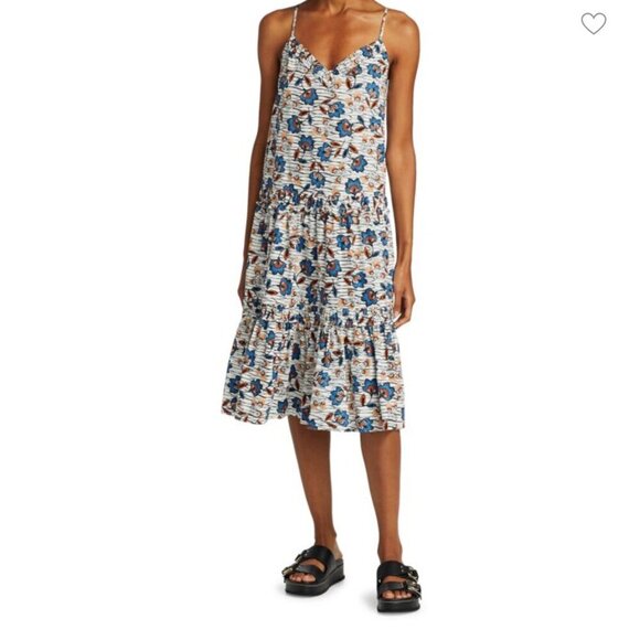 Derek Lam 10 Crosby Poplin Cotton Odile Midi Dress NWT Size 2 - Picture 5 of 11